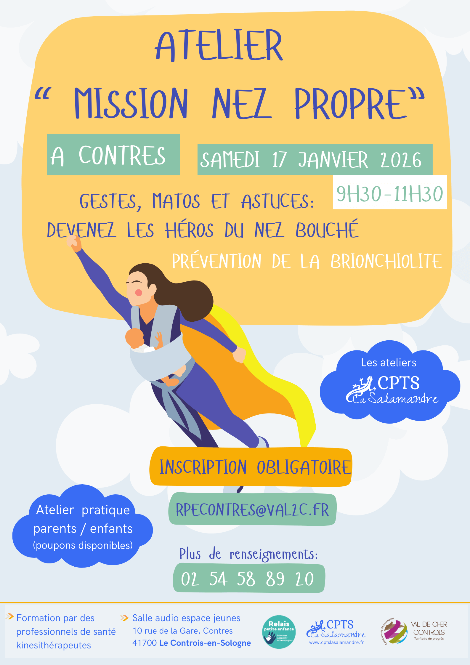 AFFICHE Atelier “ mission nez propre” CONTRES 17 JANVIER 2026