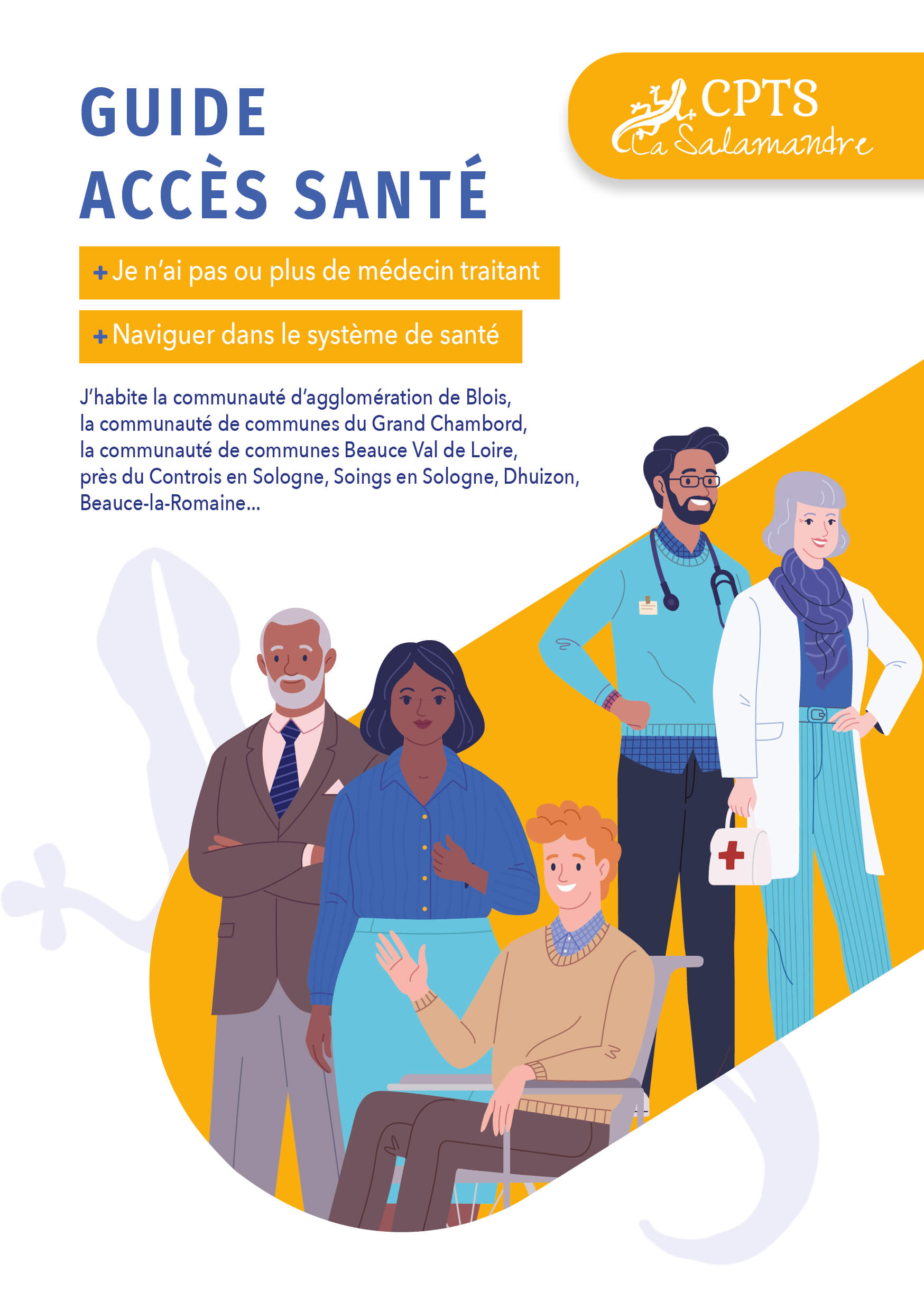 Couverture illustrée du livret de présentation des structures d'exercice coordonné